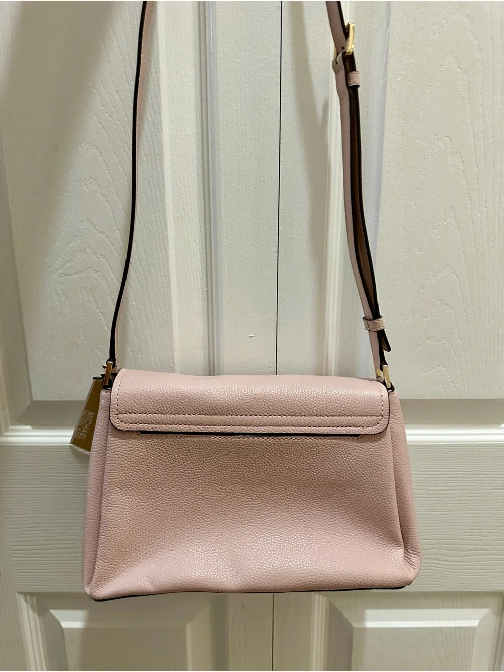 NWT Michael Kors Blush Pink Leather Crossbody Shoulder Bag